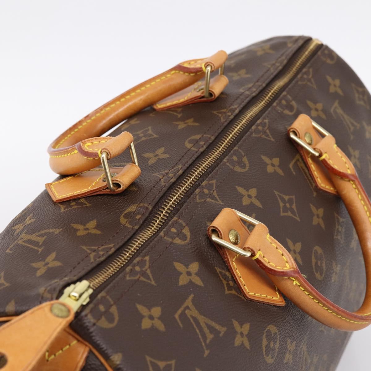 LOUIS VUITTON Monogram Speedy 35 Hand Bag M41524 LV Auth 193145V