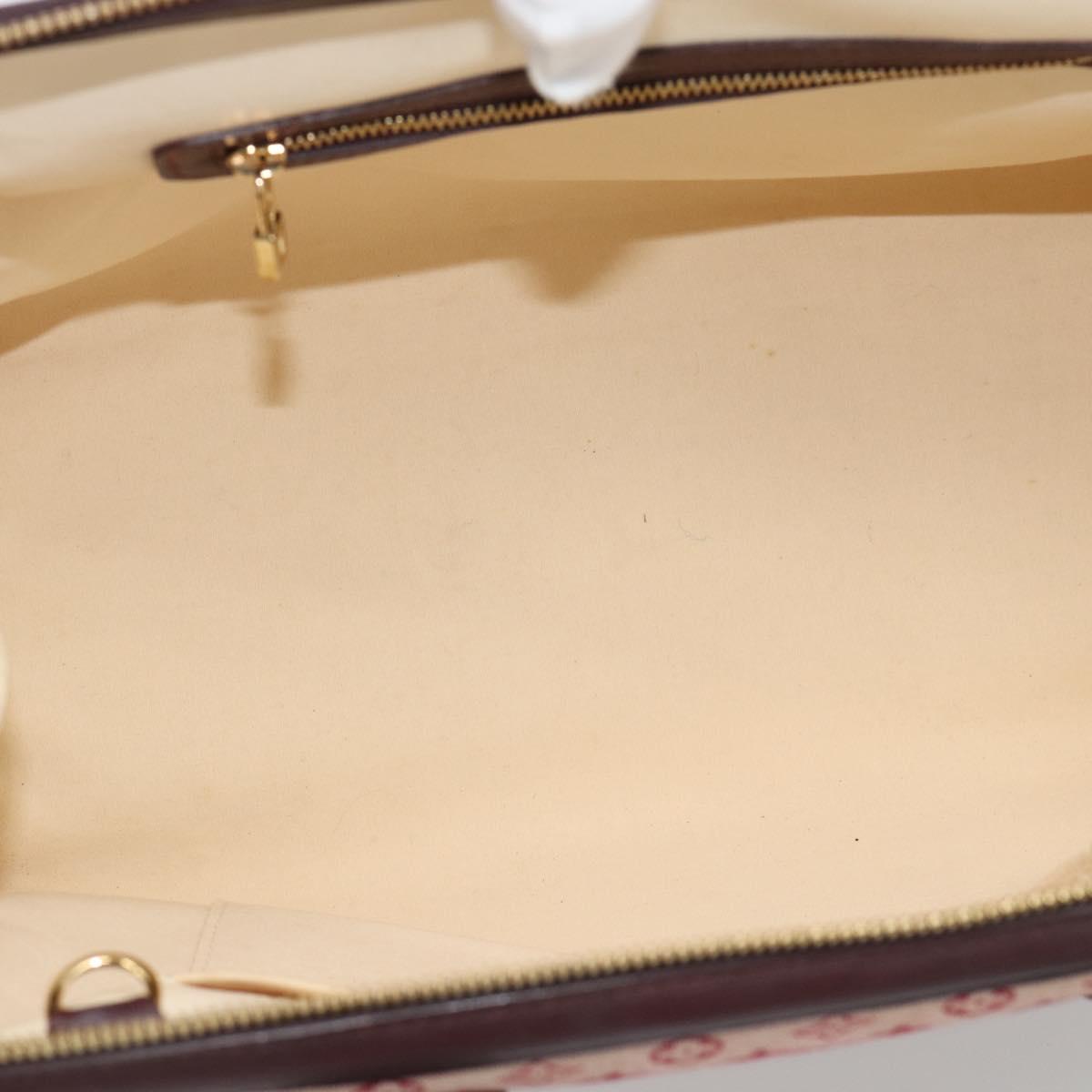 LOUIS VUITTON Monogram Mini Josephine GM Hand Bag Red M92213 LV Auth 193147A