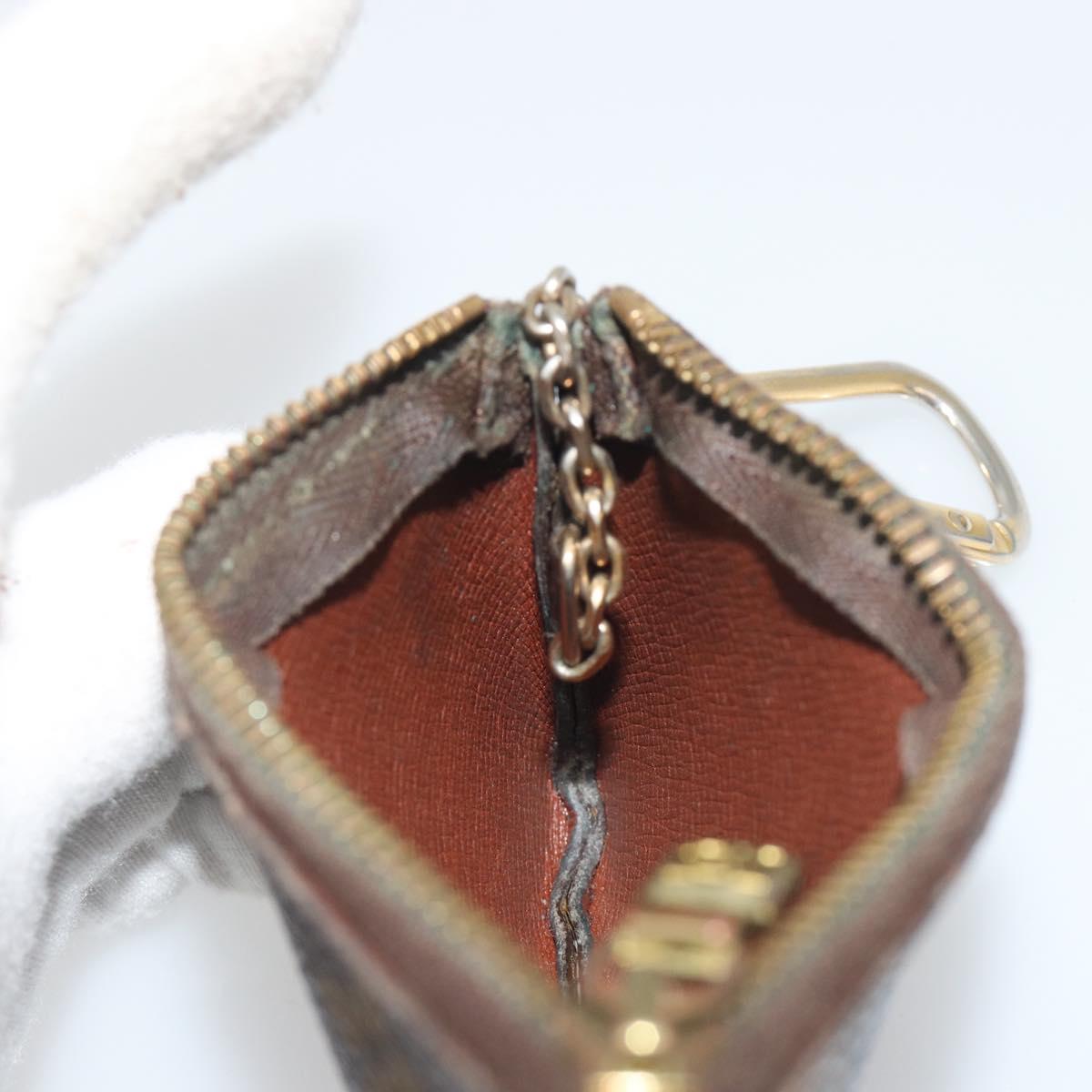 LOUIS VUITTON Monogram Pochette Cles Coin Purse M62650 LV Auth 193155