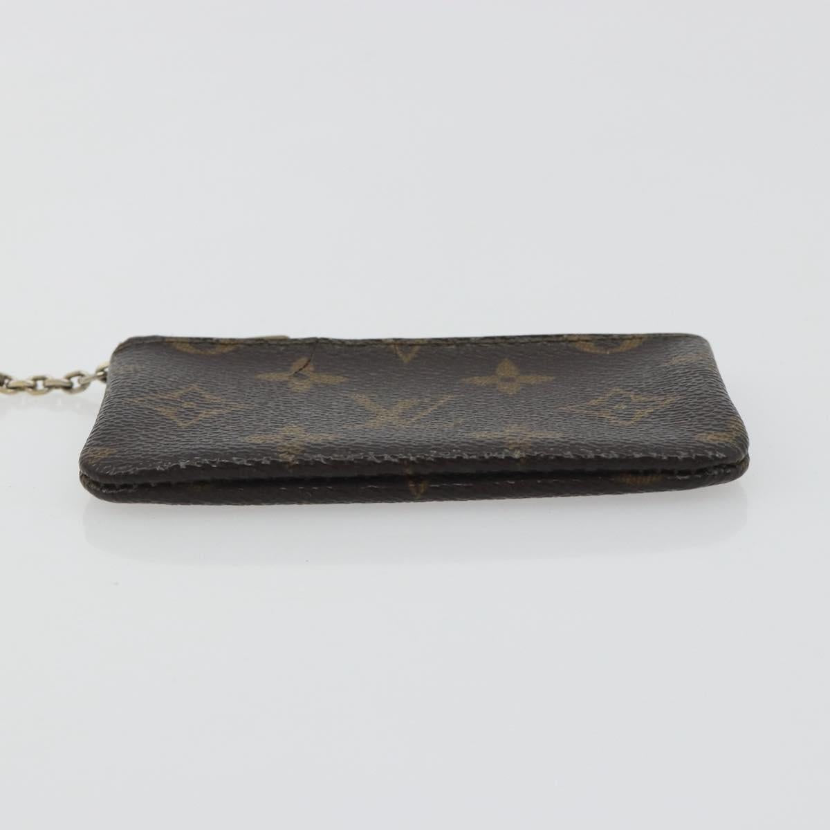 LOUIS VUITTON Monogram Pochette Cles Coin Purse M62650 LV Auth 193155