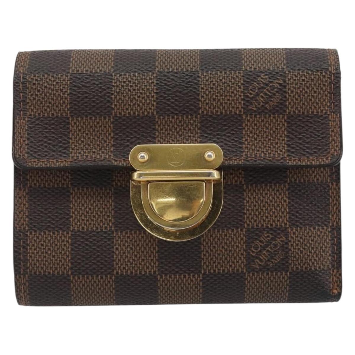 LOUIS VUITTON Damier Ebene Portefeuille Koala Bifold Wallet N60005 Auth 193156A