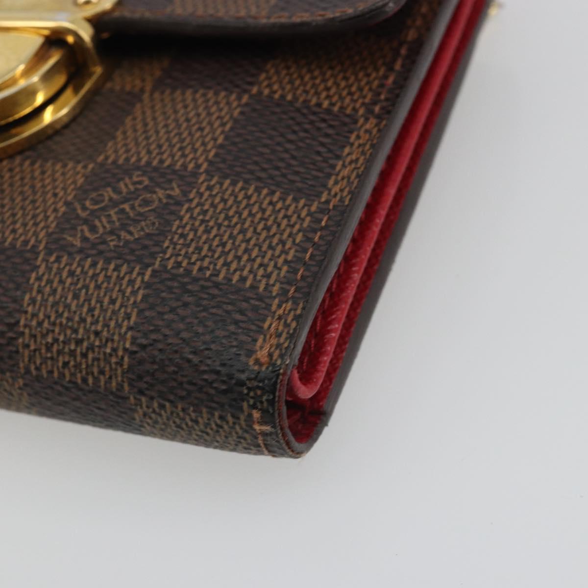 LOUIS VUITTON Damier Ebene Portefeuille Koala Bifold Wallet N60005 Auth 193156A