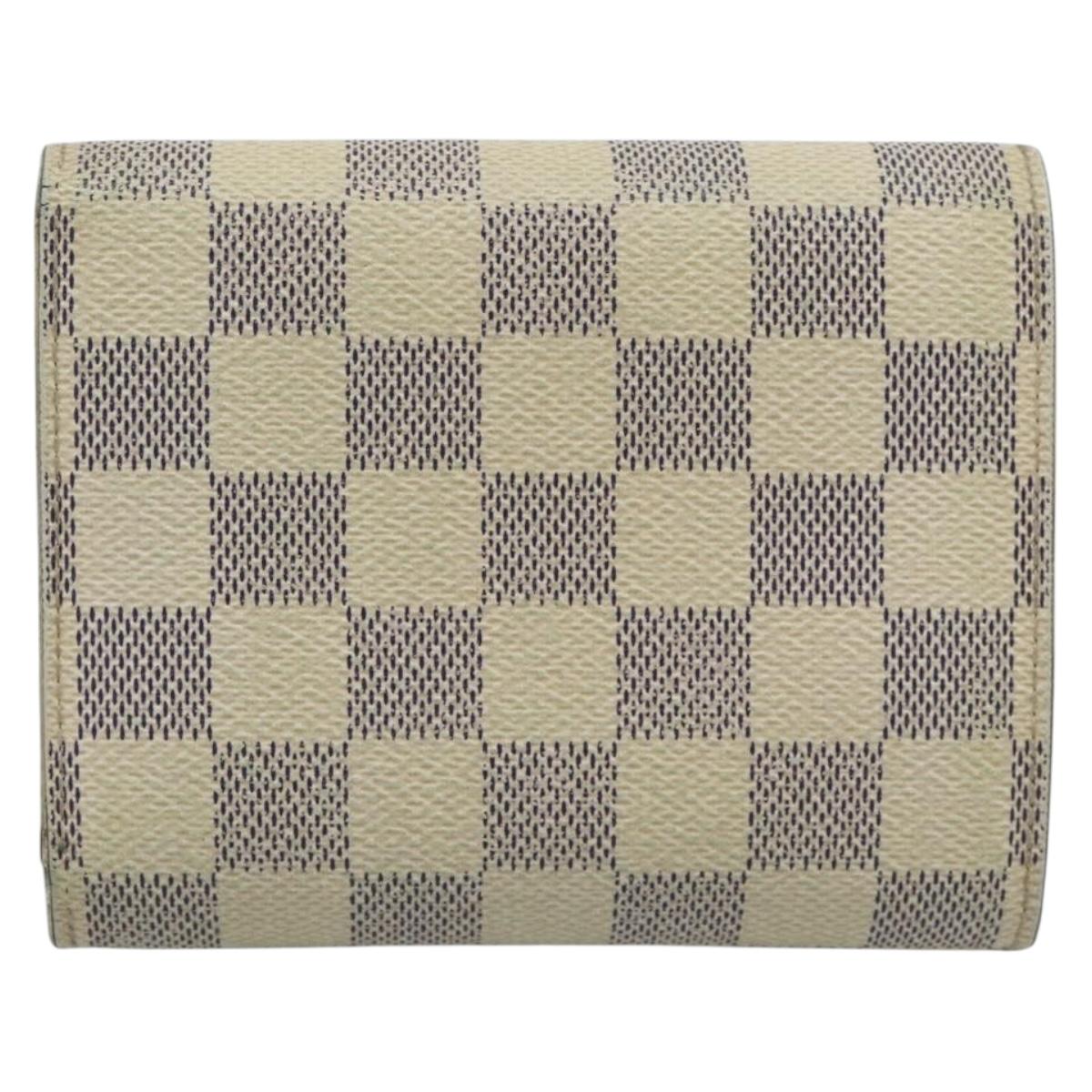 LOUIS VUITTON Damier Azur Portefeuille Joy Bifold Wallet N60030 LV Auth 193157