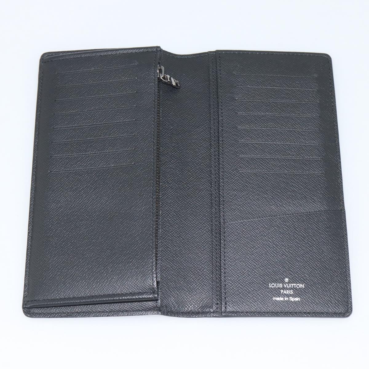 LOUIS VUITTON Monogram Eclipse Portefeuille Braza Wallet M61697 LV Auth 193162V