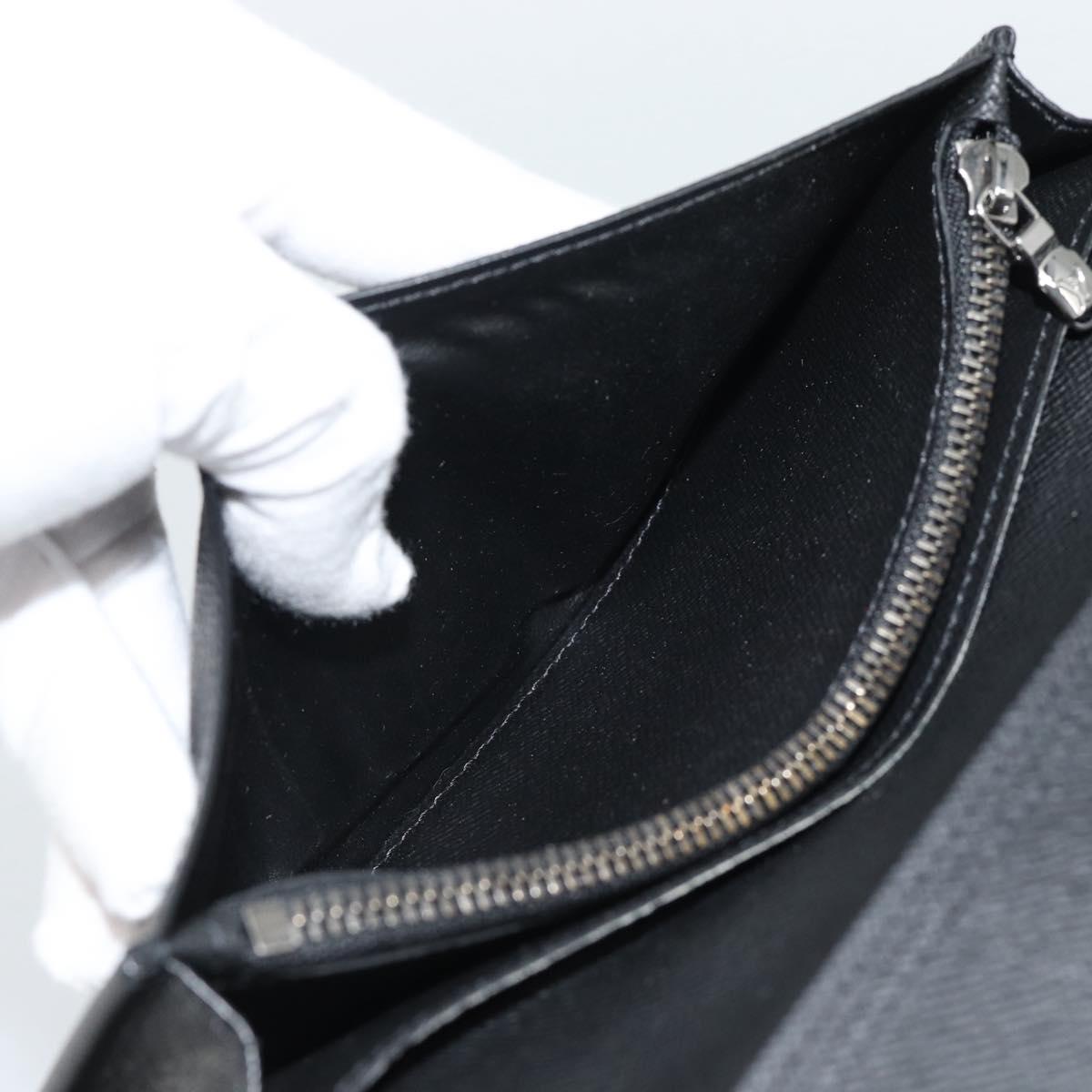 LOUIS VUITTON Monogram Eclipse Portefeuille Braza Wallet M61697 LV Auth 193162V