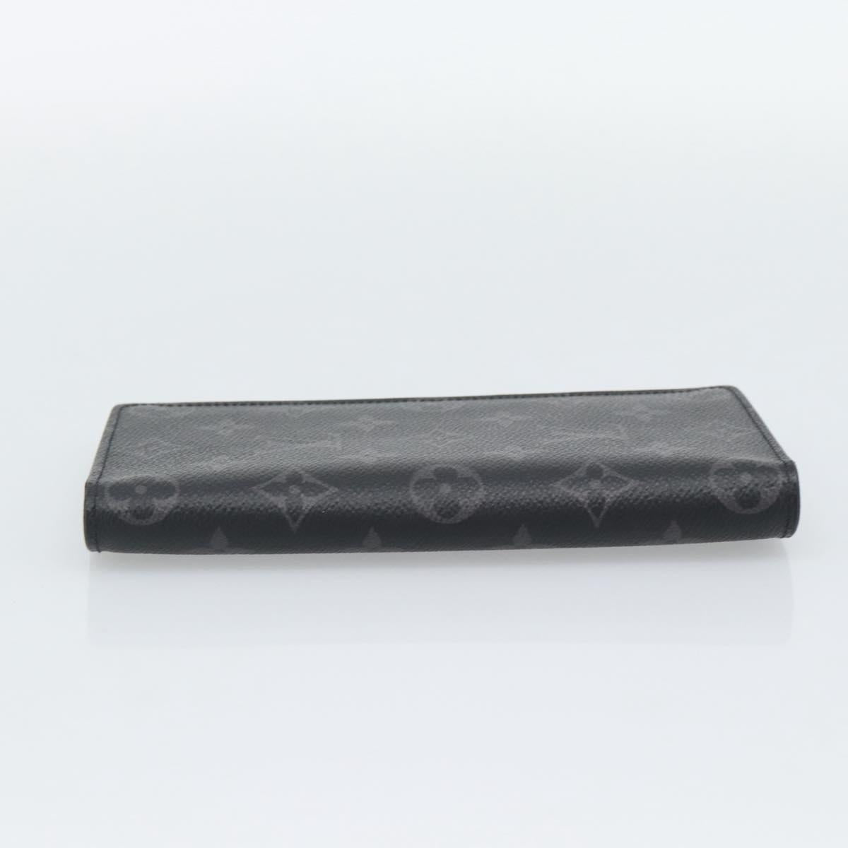 LOUIS VUITTON Monogram Eclipse Portefeuille Braza Wallet M61697 LV Auth 193162V