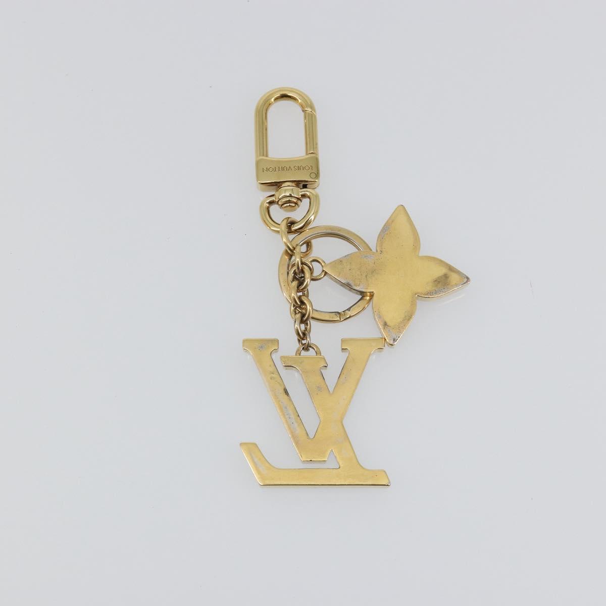 LOUIS VUITTON LV Iconic Key Holder metal Gold Tone M02354 LV Auth 193164A