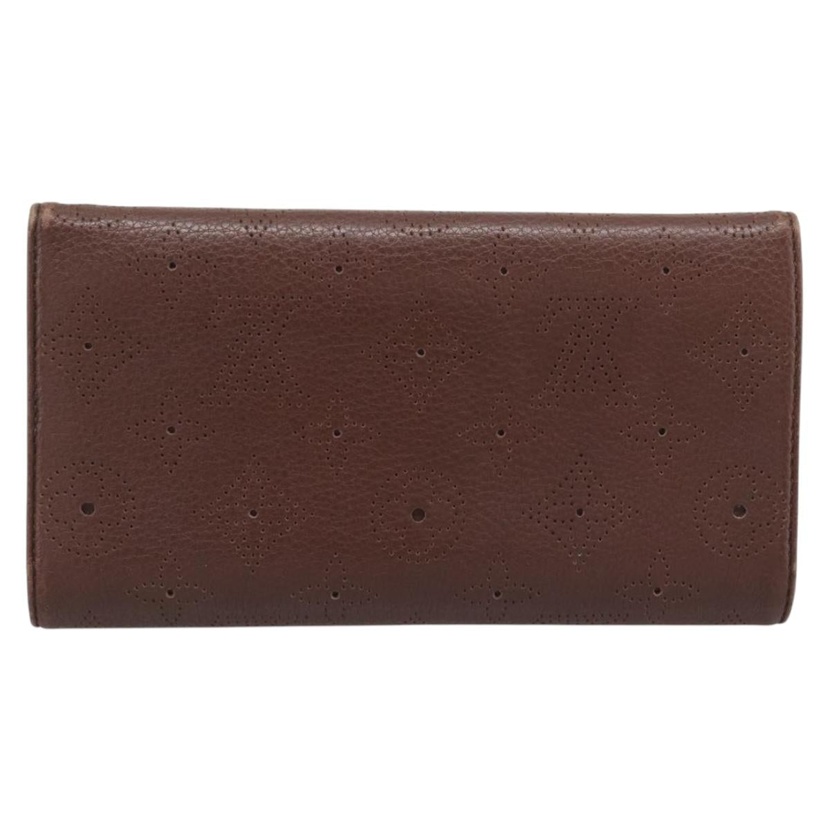 LOUIS VUITTON Mahina Portefeuille Amelia Wallet Leather M95996 LV Auth 193168V