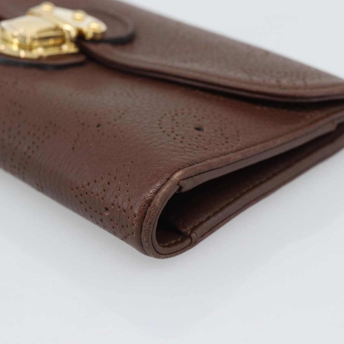 LOUIS VUITTON Mahina Portefeuille Amelia Wallet Leather M95996 LV Auth 193168V
