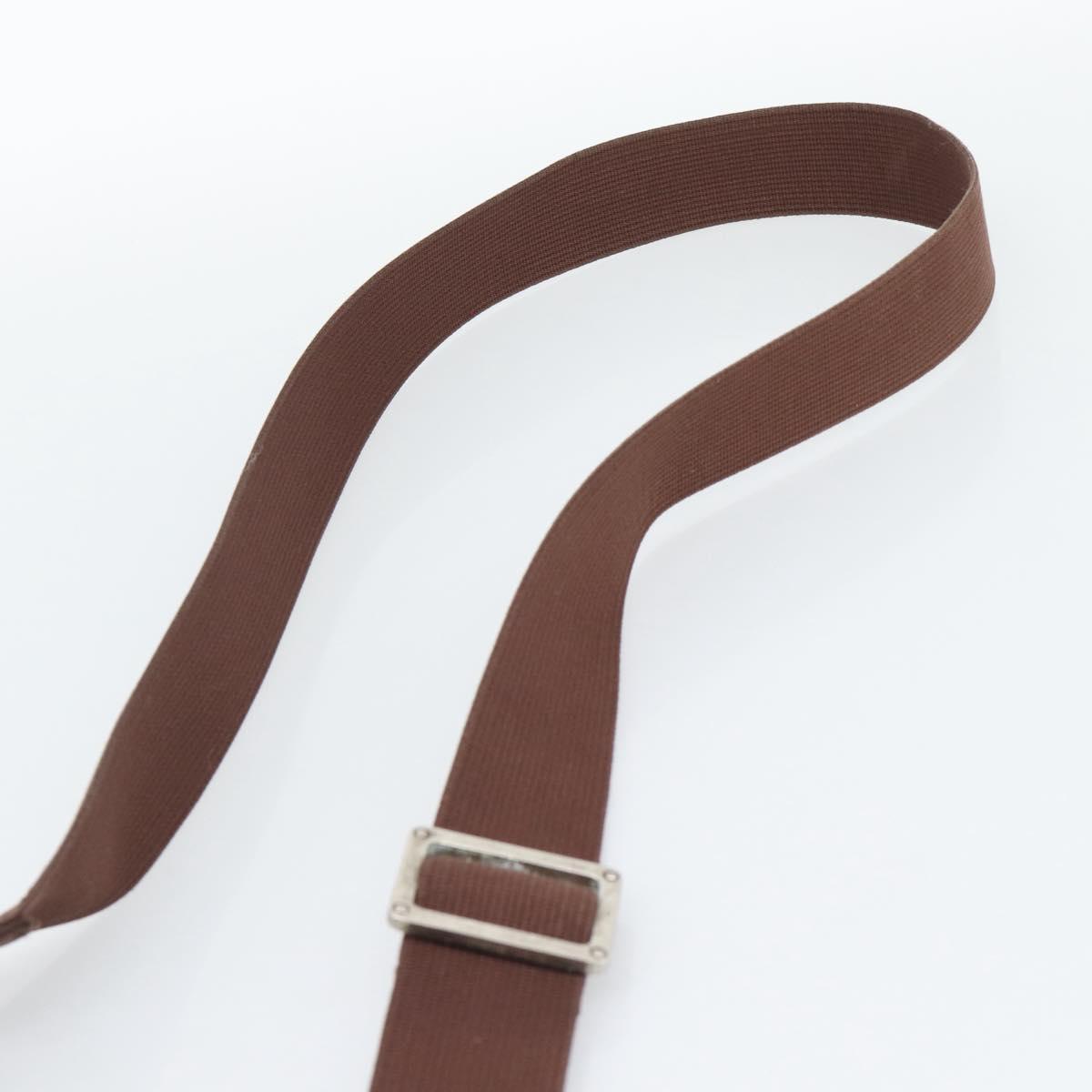 LOEWE Shoulder Bag Leather Bordeaux Silver Auth 193306