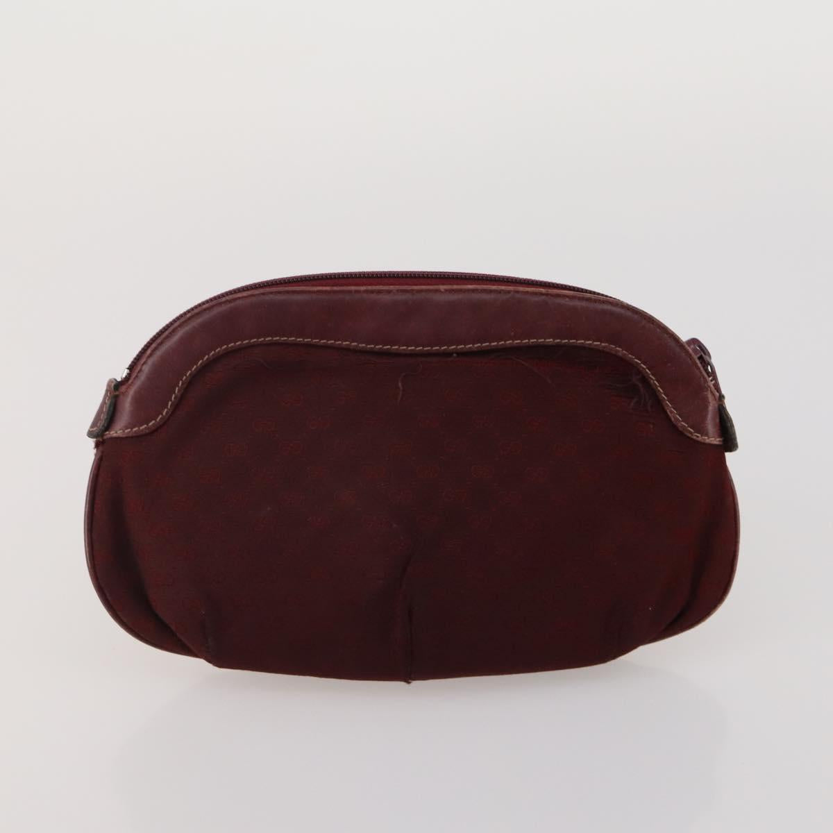 GUCCI Micro Canvas GG Supreme Clutch Bag 3 Set Navy Beige Red Auth 193326