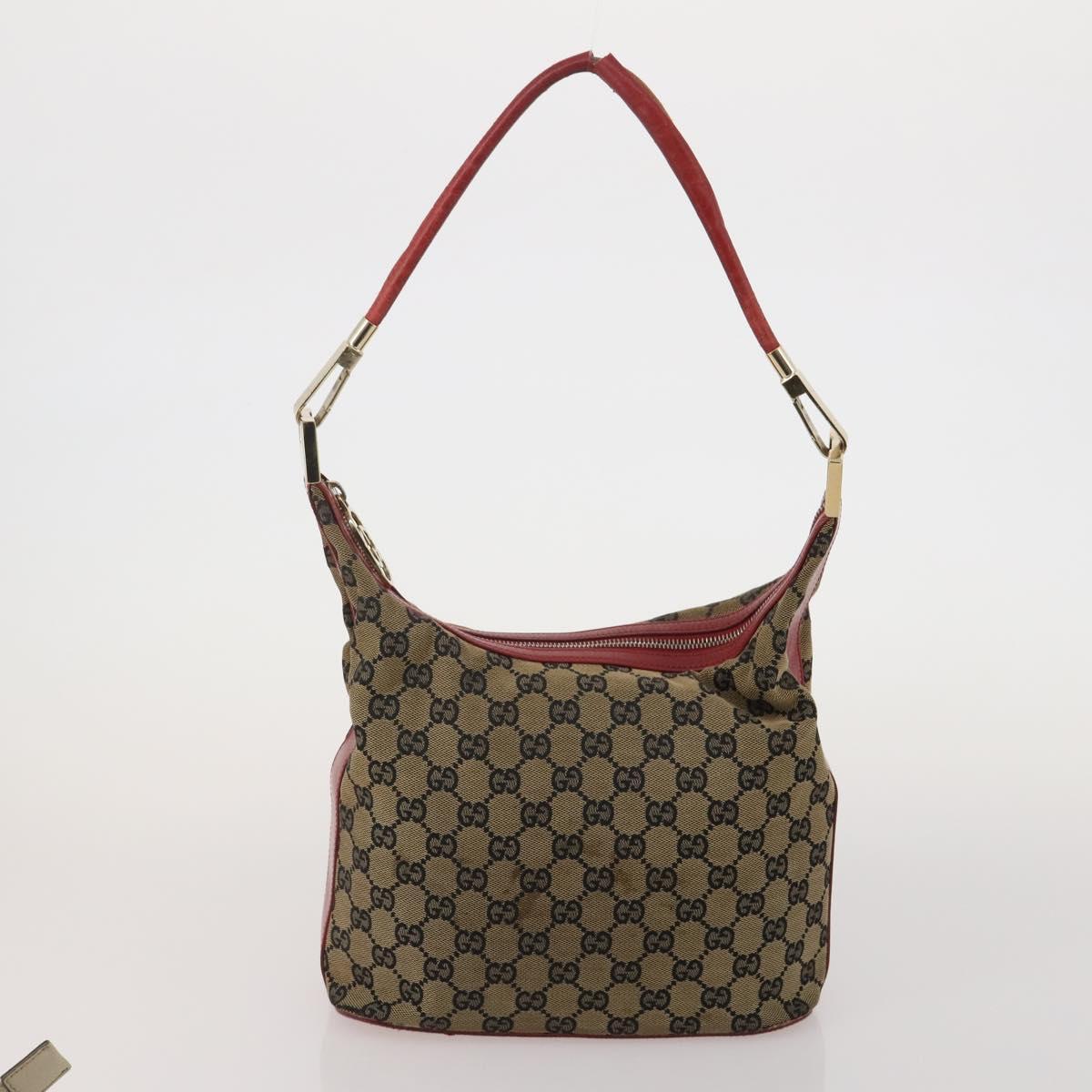 GUCCI GG Canvas Shoulder Bag 4 Set Navy Beige Auth 193327