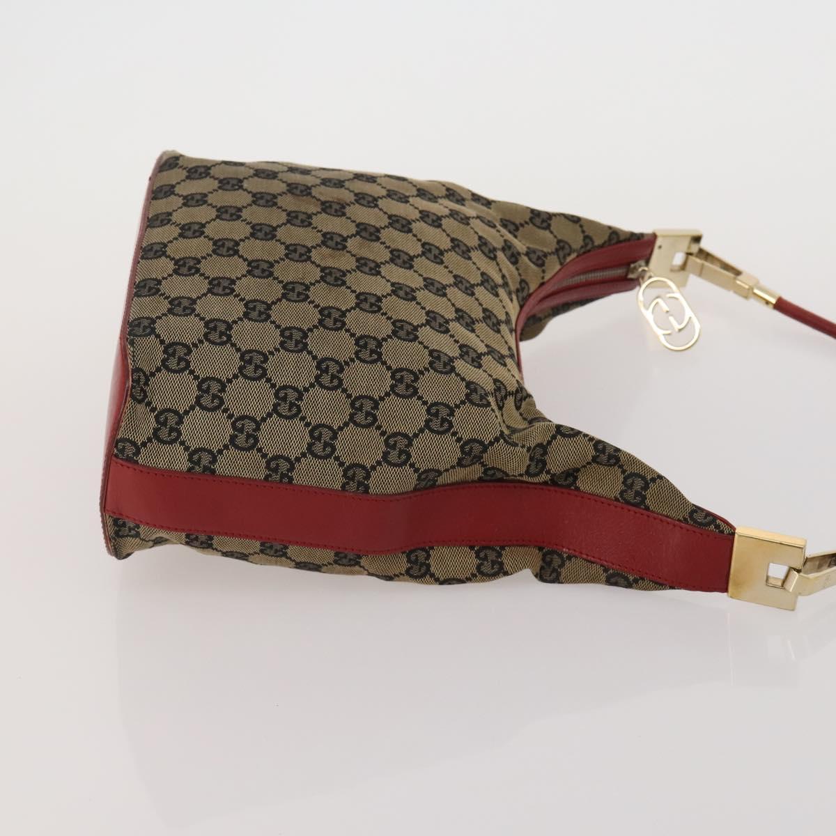 GUCCI GG Canvas Shoulder Bag 4 Set Navy Beige Auth 193327