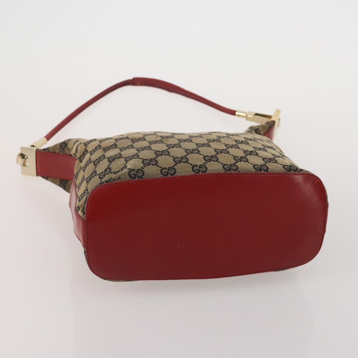 GUCCI GG Canvas Shoulder Bag 4 Set Navy Beige Auth 193327