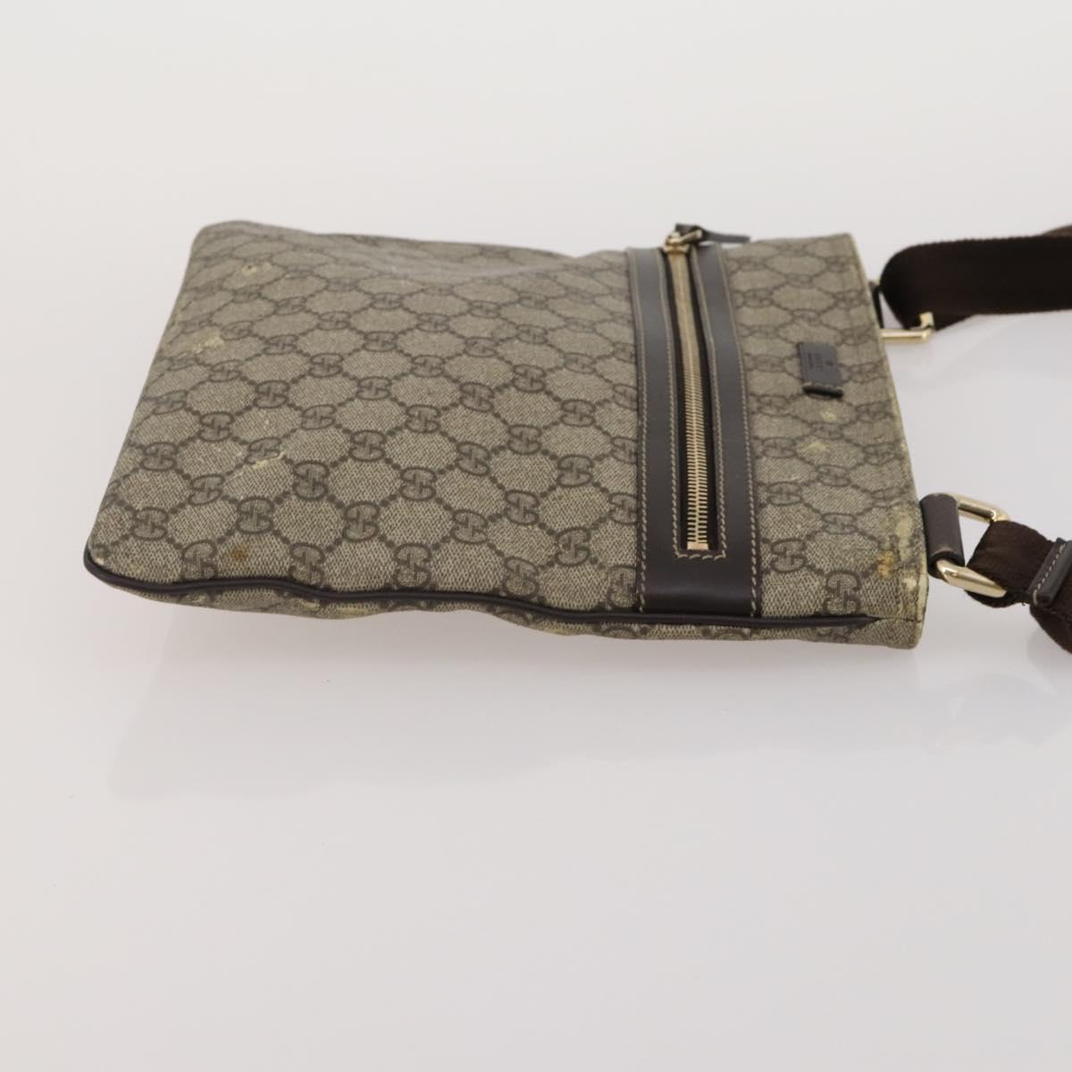 GUCCI GG Canvas Shoulder Bag 4 Set Navy Beige Auth 193327