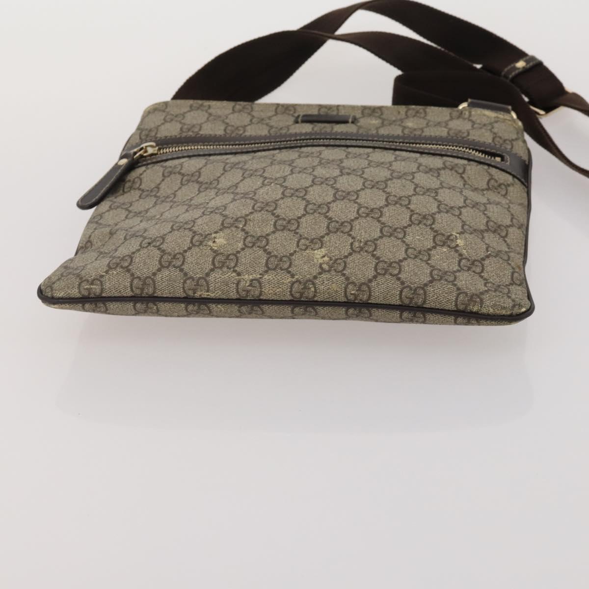 GUCCI GG Canvas Shoulder Bag 4 Set Navy Beige Auth 193327