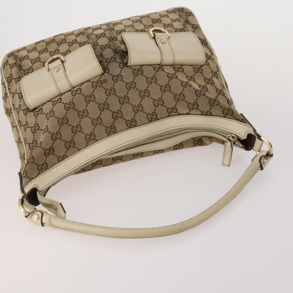 GUCCI GG Canvas Shoulder Bag 4 Set Navy Beige Auth 193327