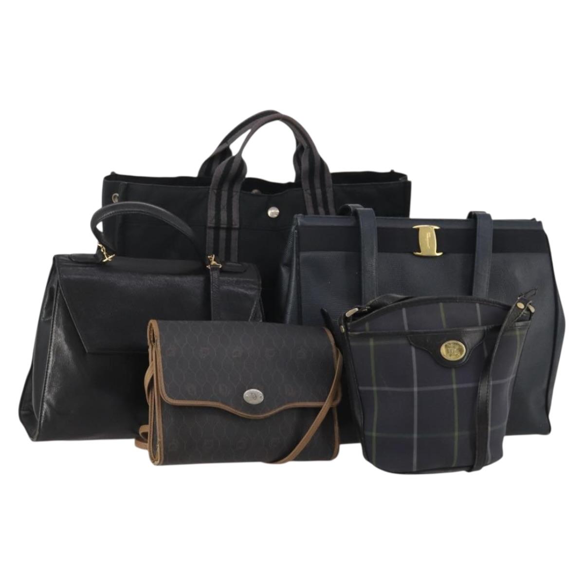 FENDI Hermes Salvatore Ferragamo Burberrys Christian Dior Bag 5 Set Auth 193328