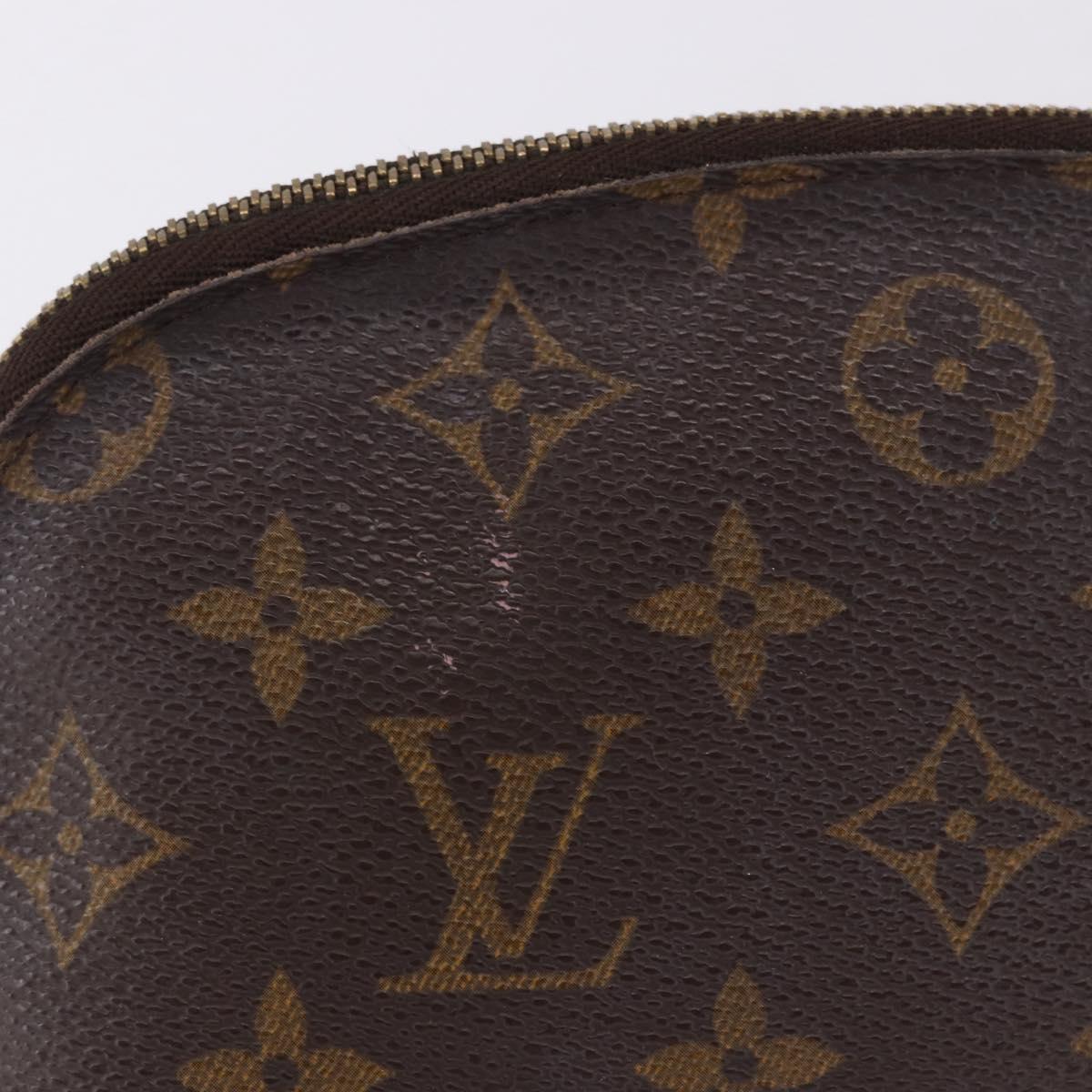 LOUIS VUITTON Monogram Pochette Cosmetic PM Pouch M43998 LV Auth 193337