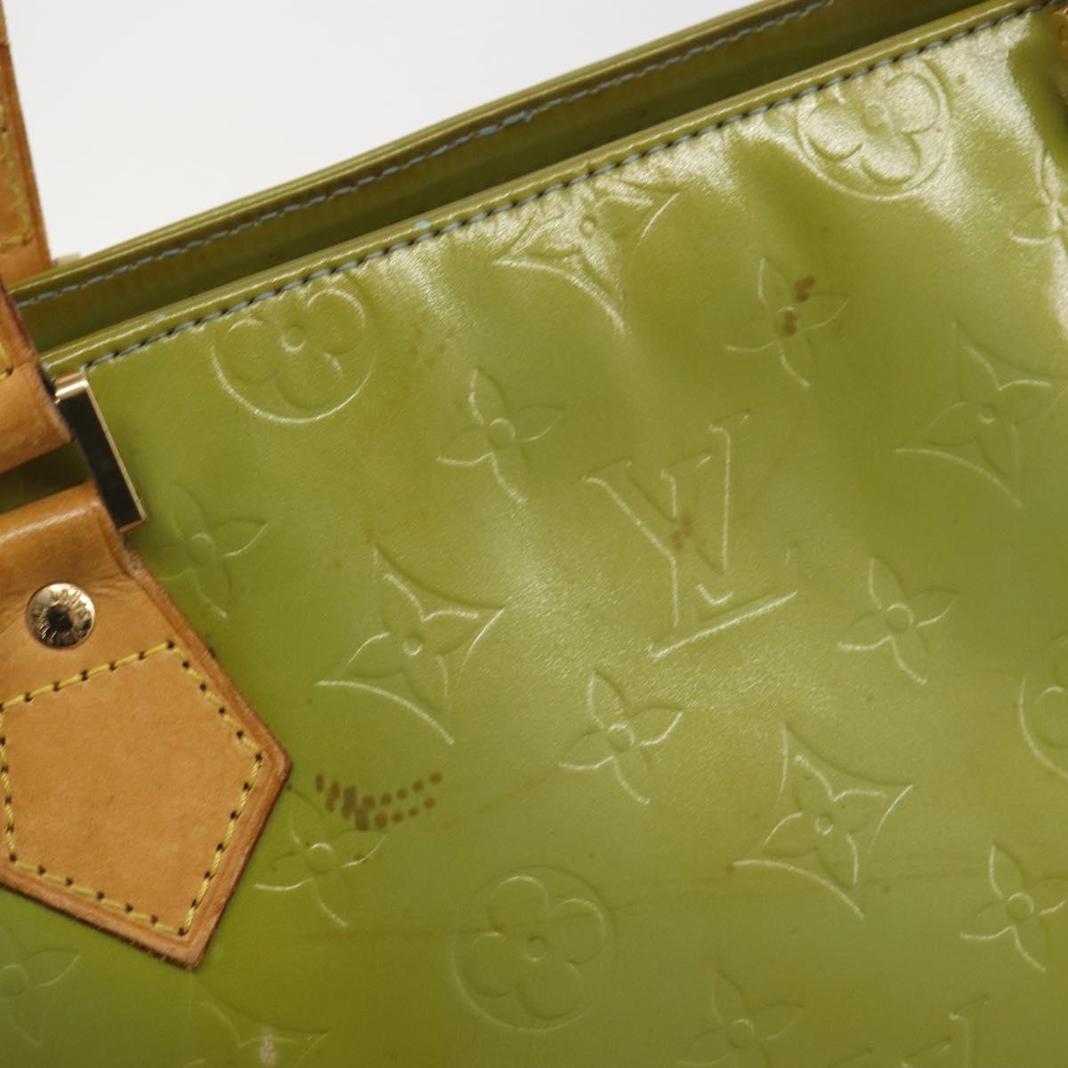 LOUIS VUITTON Monogram Vernis Houston Hand Bag Baby Blue M91005 LV Auth 193343