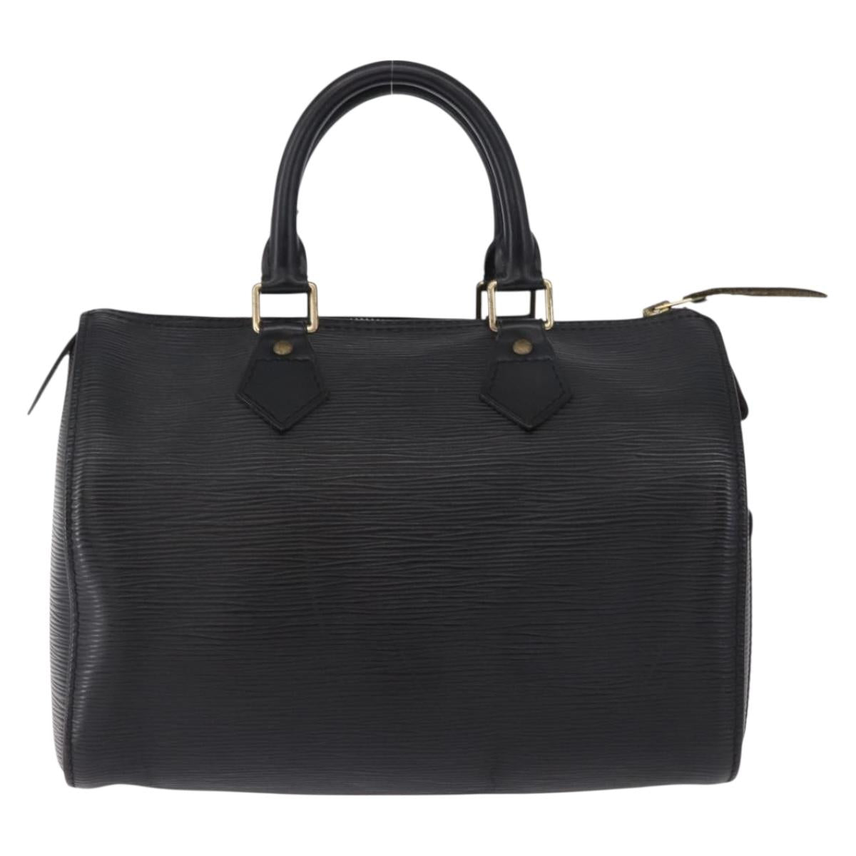 LOUIS VUITTON Epi Speedy 25 Hand Bag Black M59042 LV Auth 193346V