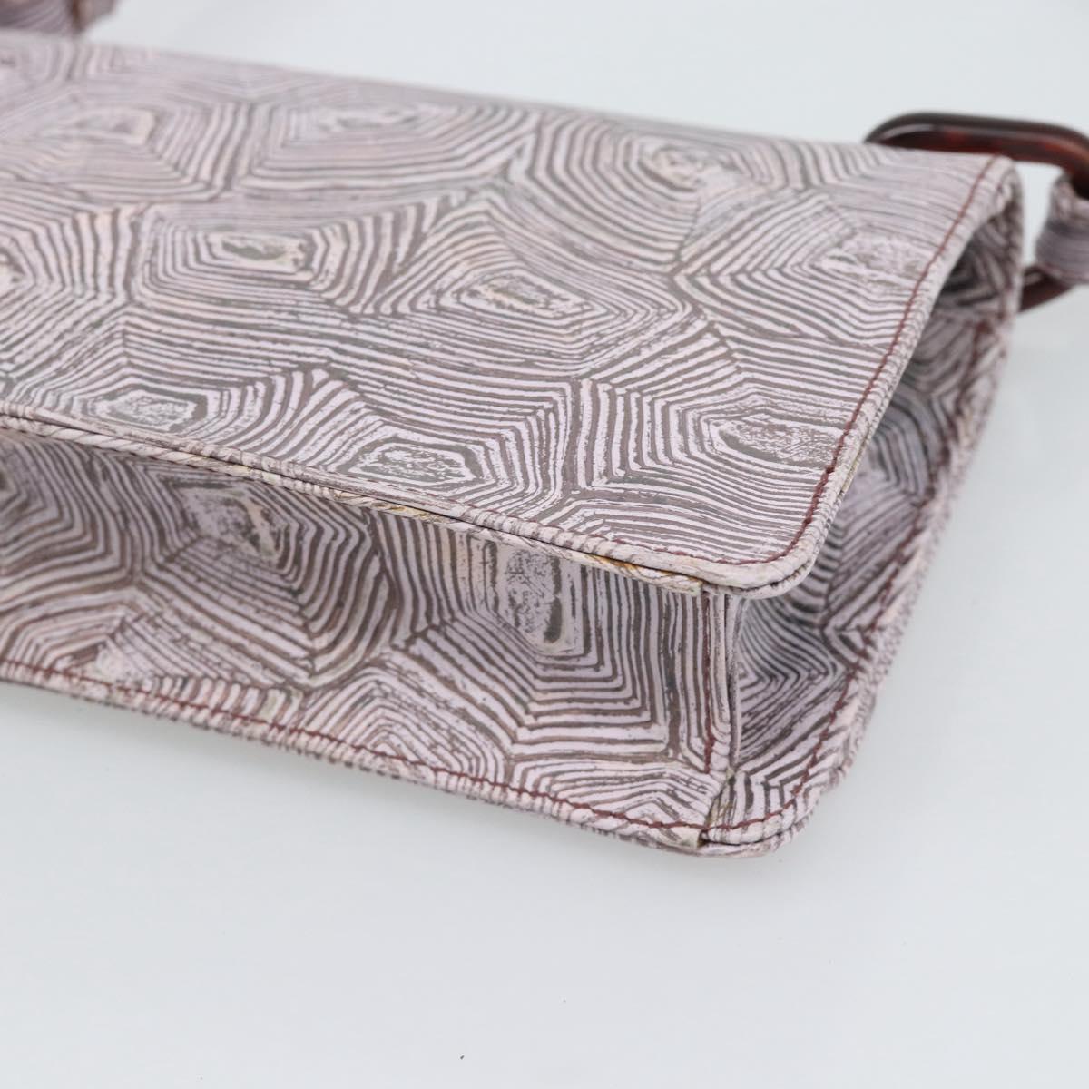 PRADA Shoulder Bag Leather Pink Auth 193352V