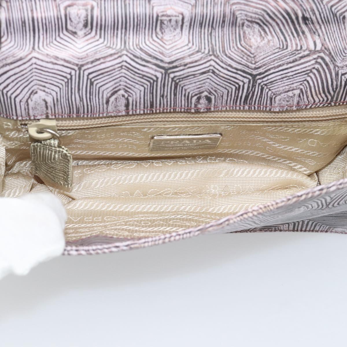 PRADA Shoulder Bag Leather Pink Auth 193352V