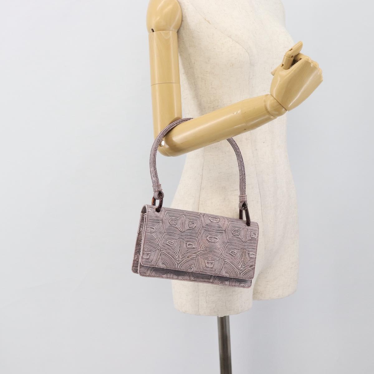 PRADA Shoulder Bag Leather Pink Auth 193352V