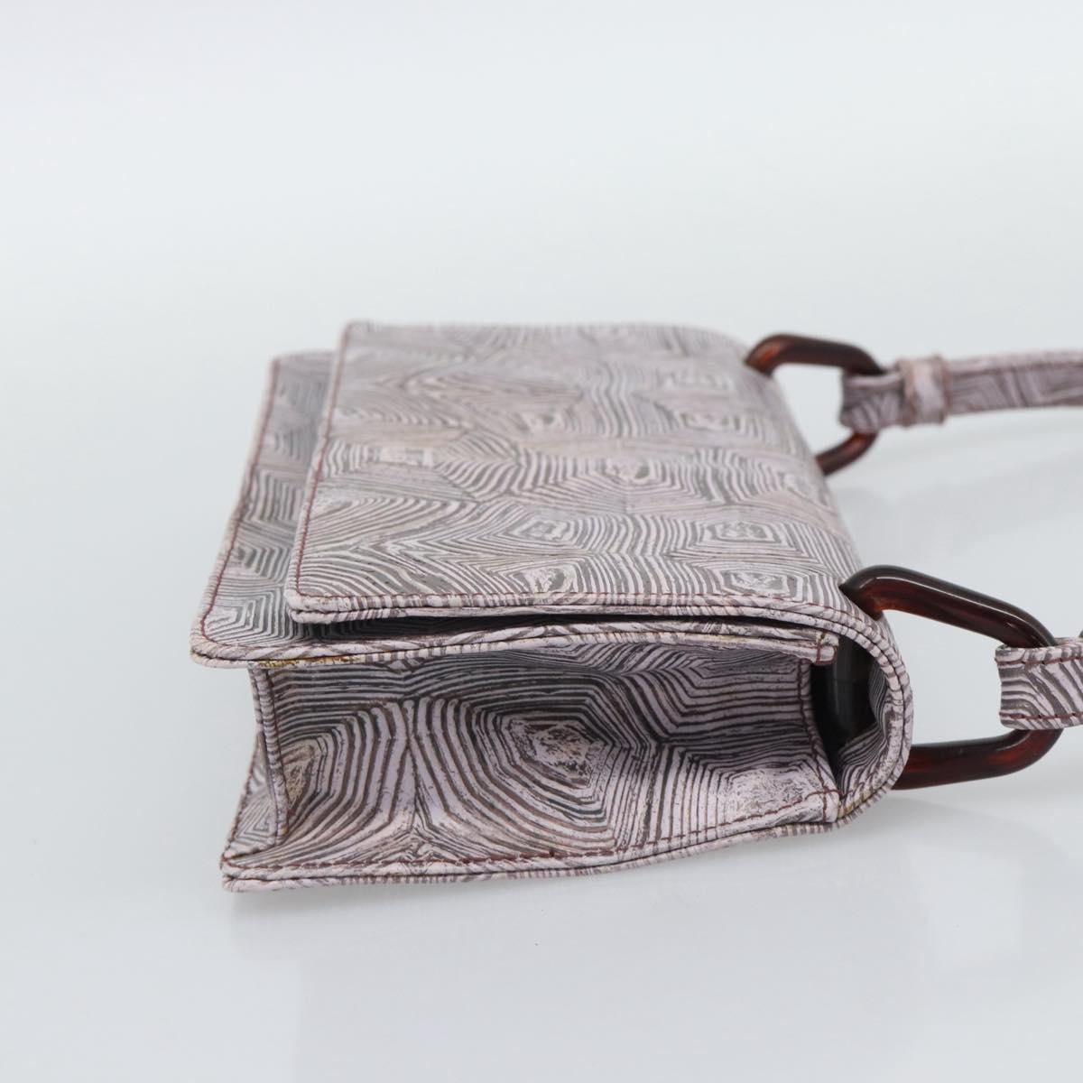 PRADA Shoulder Bag Leather Pink Auth 193352V
