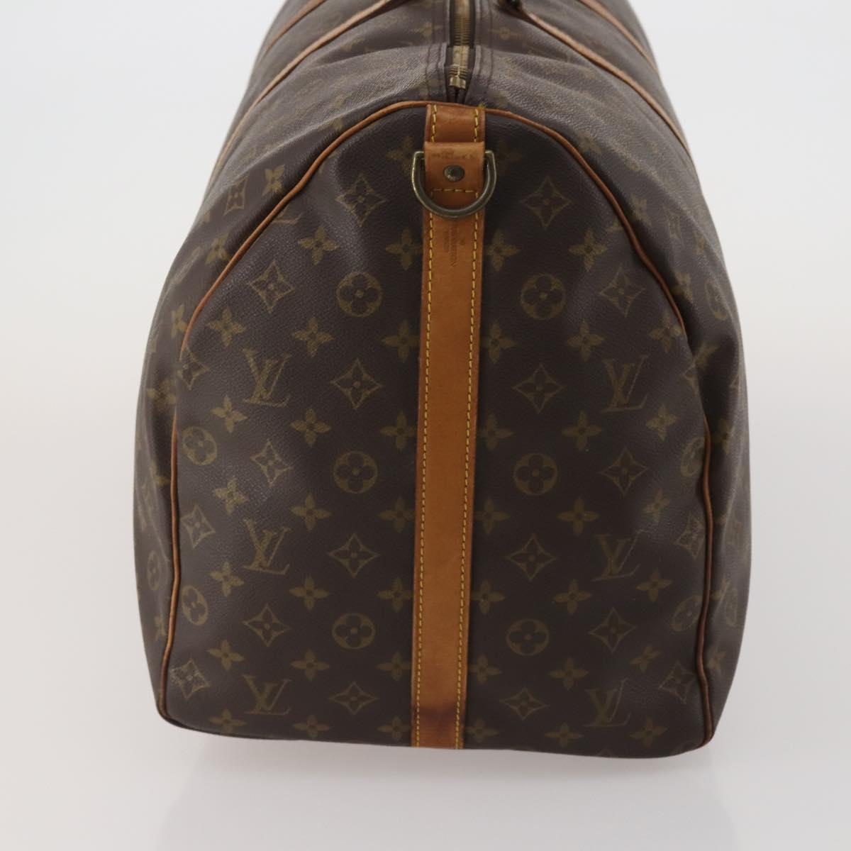 LOUIS VUITTON Monogram Keepall Bandouliere 60 Boston Bag M41412 LV Auth 193362