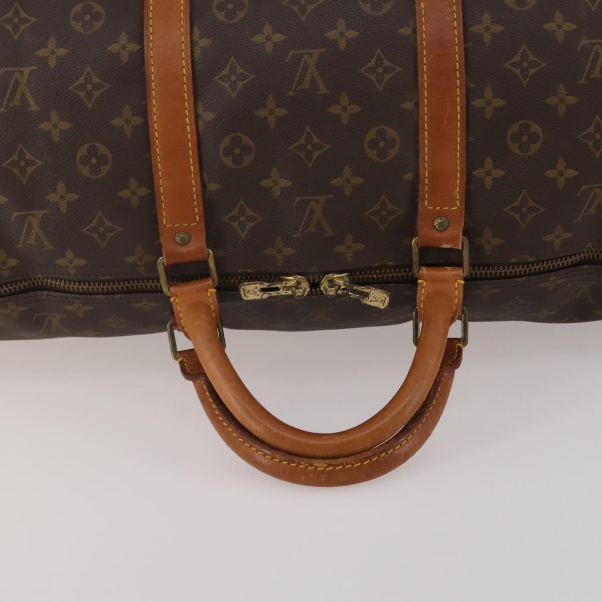 LOUIS VUITTON Monogram Keepall Bandouliere 60 Boston Bag M41412 LV Auth 193362