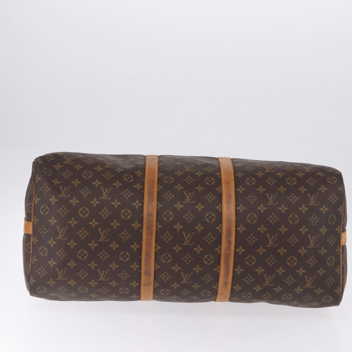 LOUIS VUITTON Monogram Keepall Bandouliere 60 Boston Bag M41412 LV Auth 193363