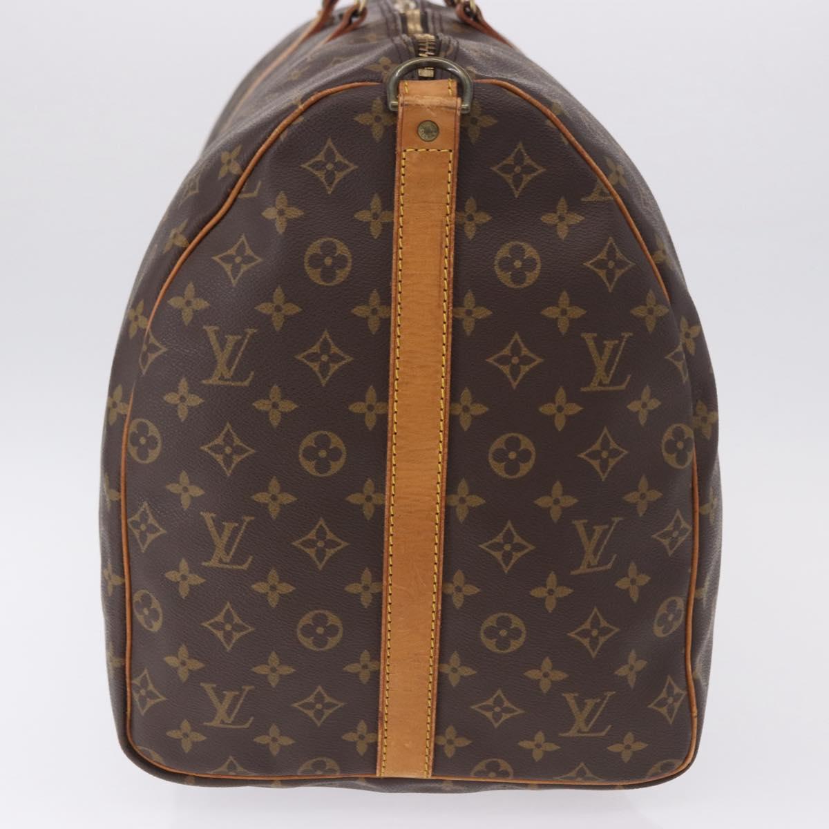 LOUIS VUITTON Monogram Keepall Bandouliere 60 Boston Bag M41412 LV Auth 193363