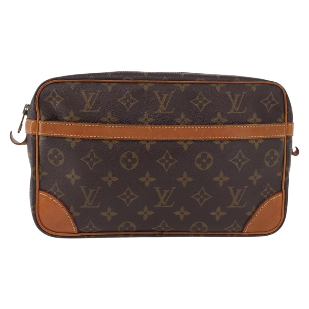 LOUIS VUITTON Monogram Compiegne 28 Clutch Bag M51845 LV Auth 193376