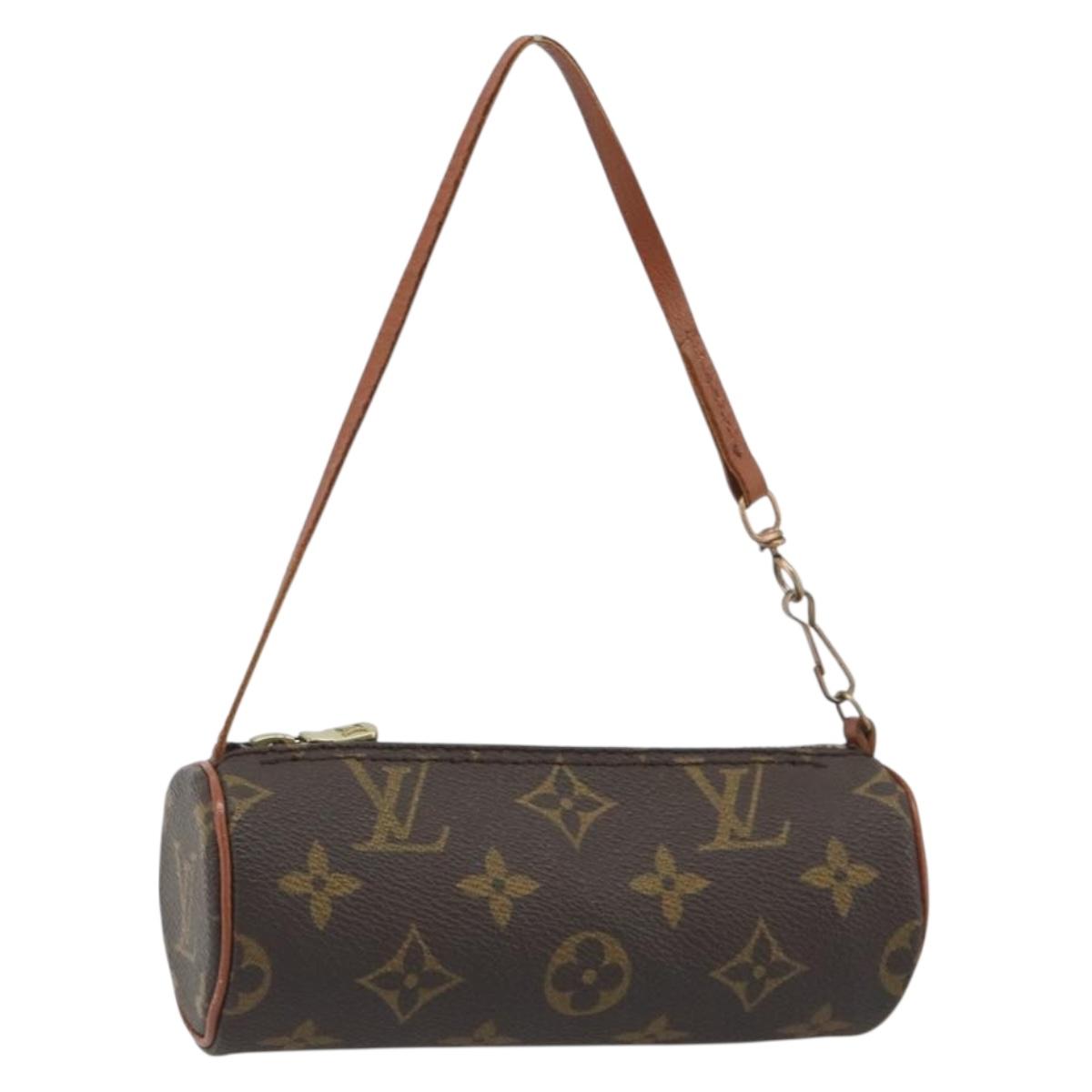 LOUIS VUITTON Monogram Papillon Pouch LV Auth 193377