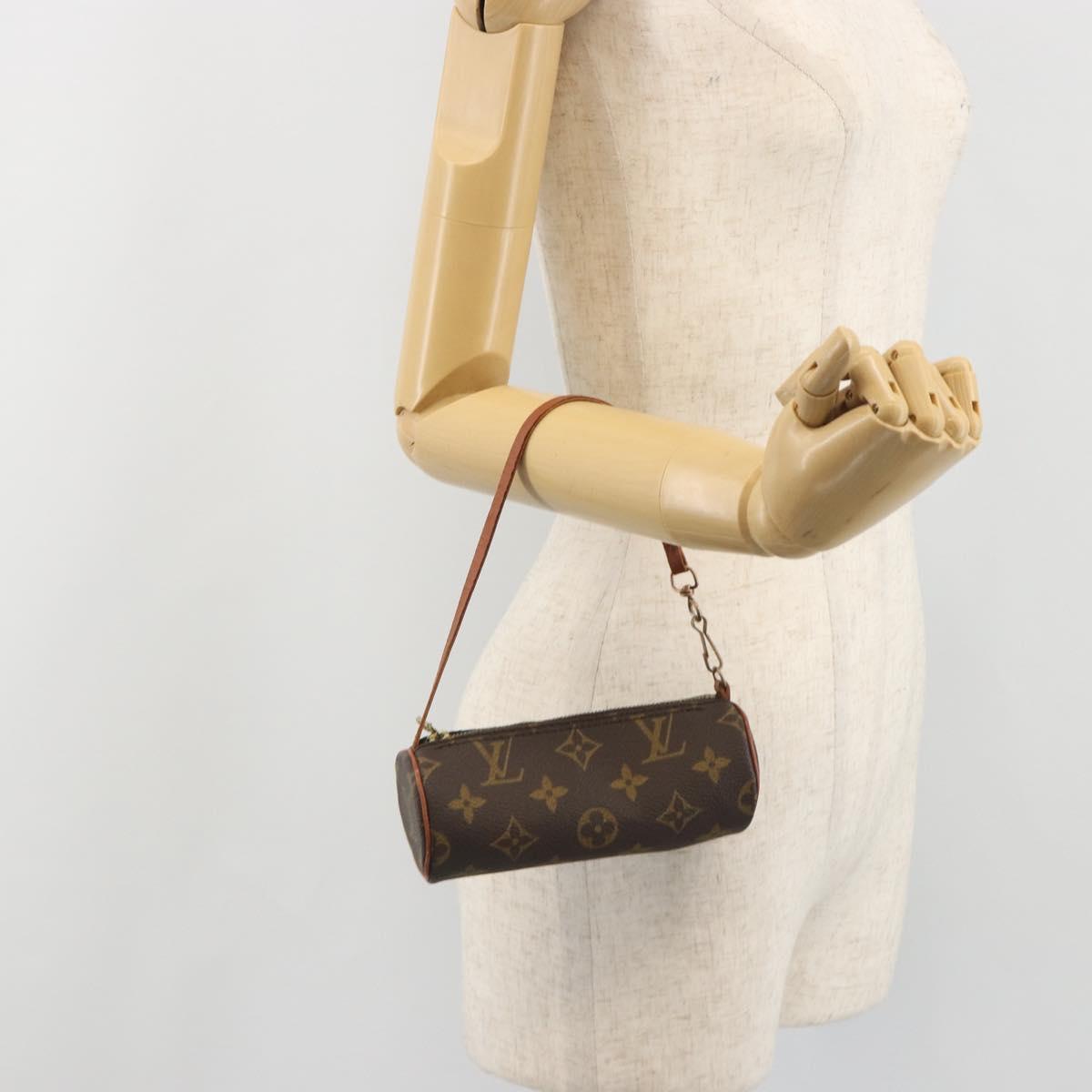 LOUIS VUITTON Monogram Papillon Pouch LV Auth 193377