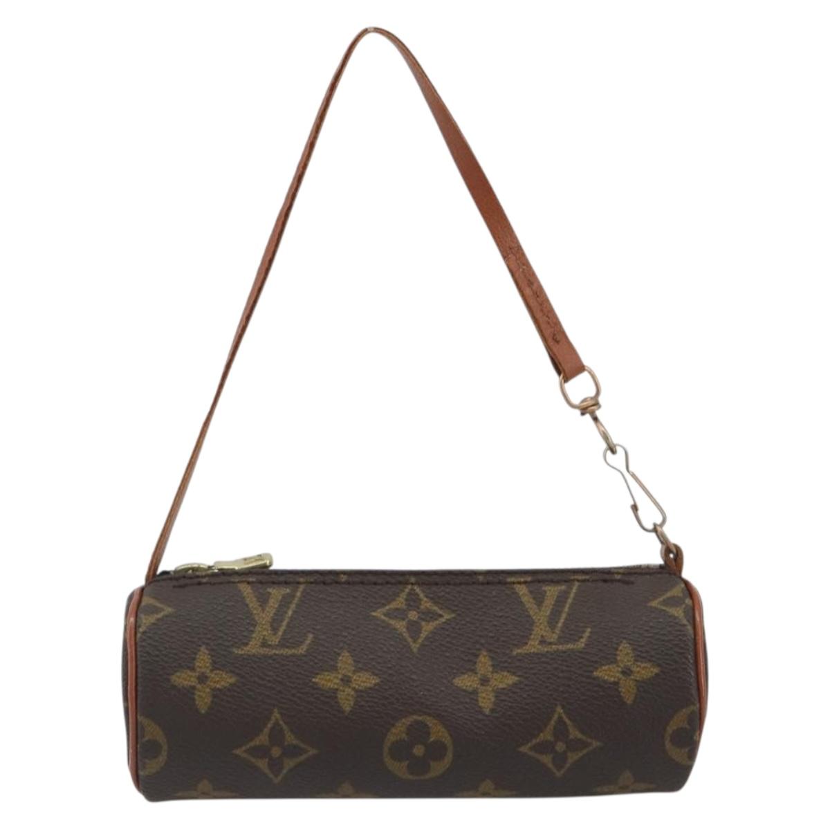 LOUIS VUITTON Monogram Papillon Pouch LV Auth 193377