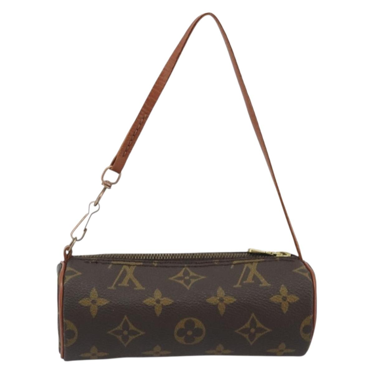 LOUIS VUITTON Monogram Papillon Pouch LV Auth 193377