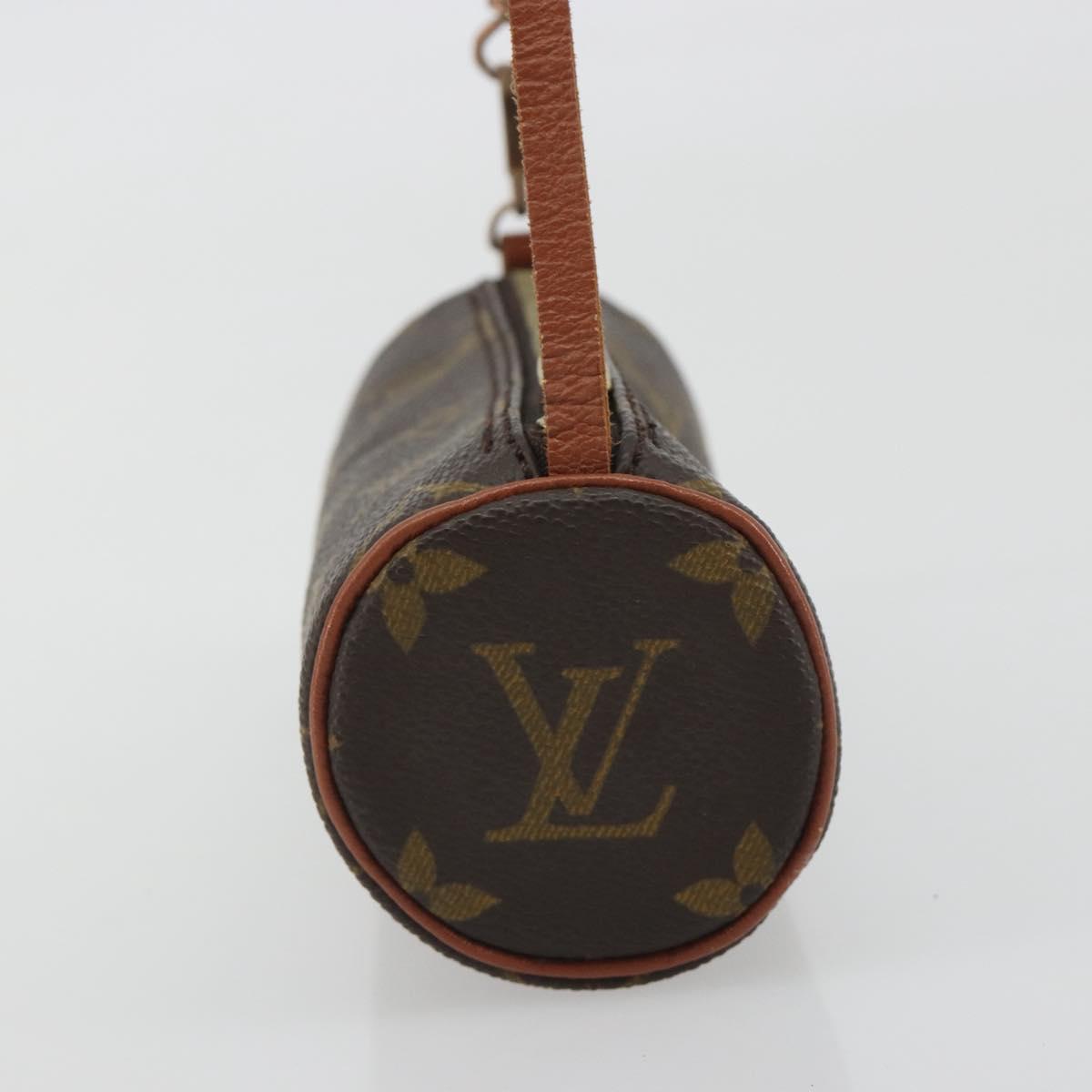 LOUIS VUITTON Monogram Papillon Pouch LV Auth 193377