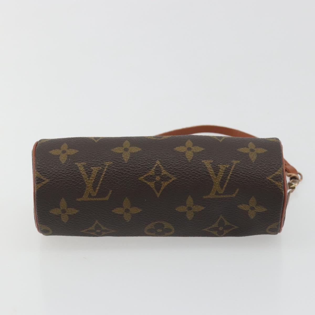 LOUIS VUITTON Monogram Papillon Pouch LV Auth 193377