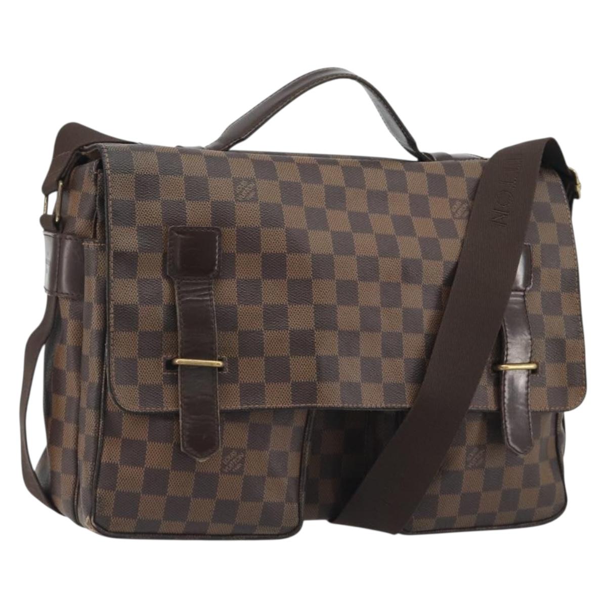 LOUIS VUITTON Damier Ebene Broadway Shoulder Bag N42270 LV Auth 193382