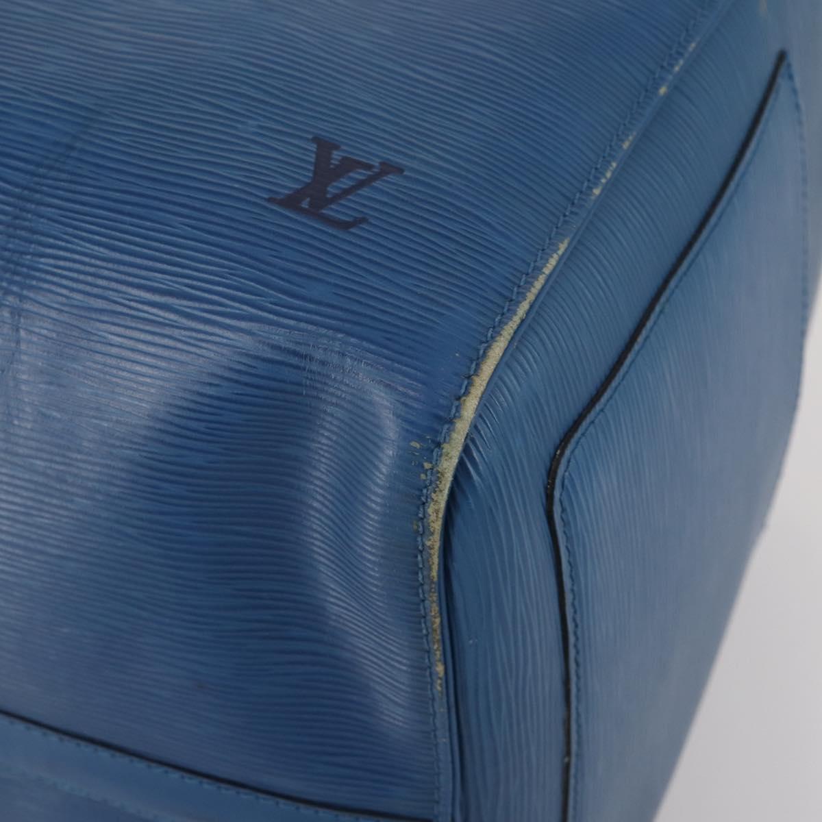 LOUIS VUITTON Epi Keepall 55 Boston Bag Toledo Blue M42955 LV Auth 193385