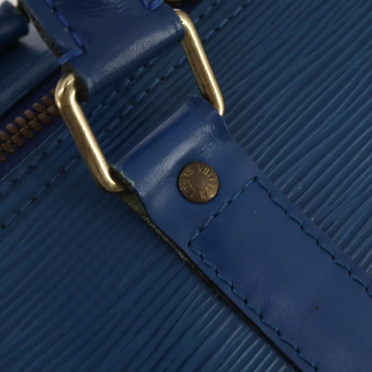 LOUIS VUITTON Epi Keepall 55 Boston Bag Toledo Blue M42955 LV Auth 193385