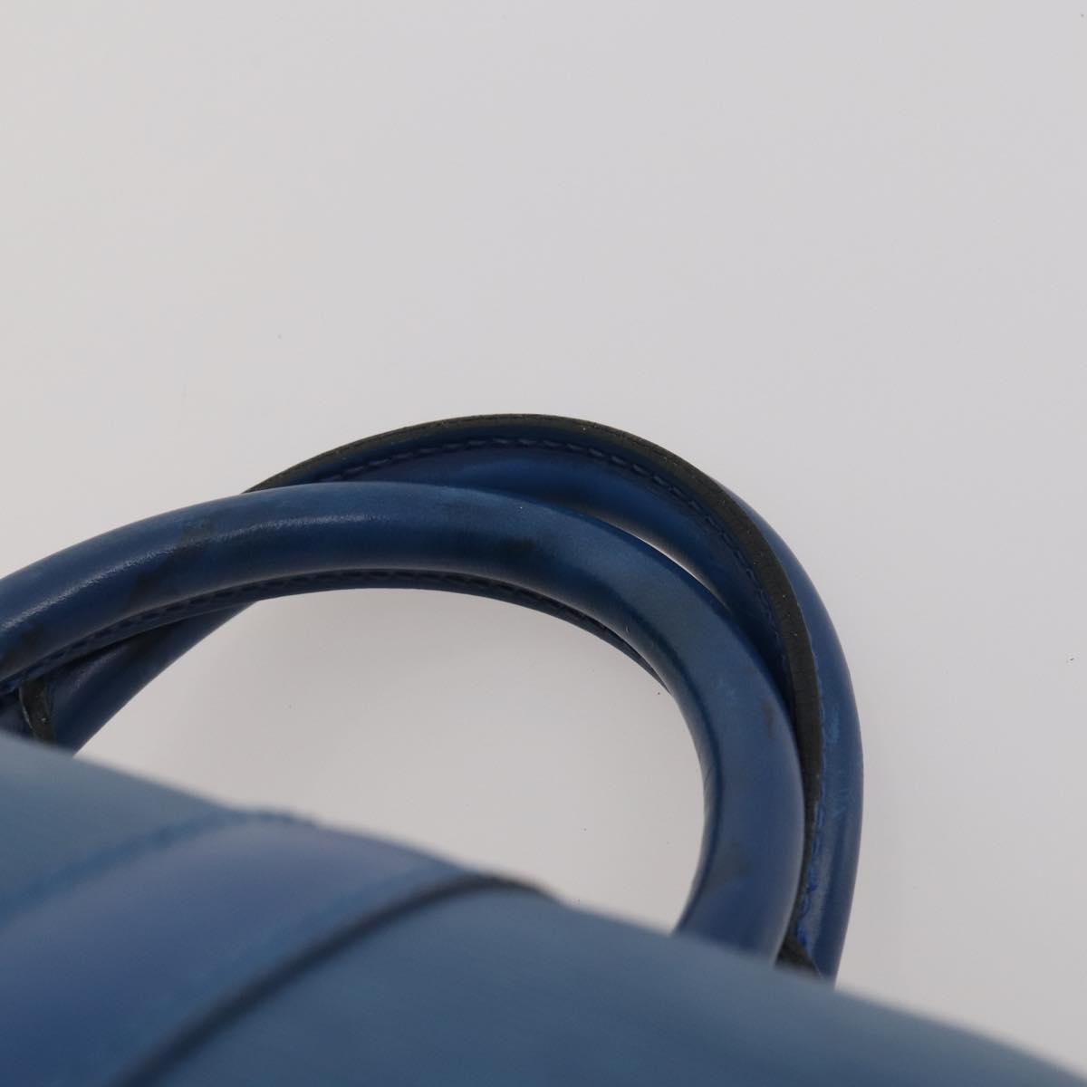LOUIS VUITTON Epi Keepall 55 Boston Bag Toledo Blue M42955 LV Auth 193385