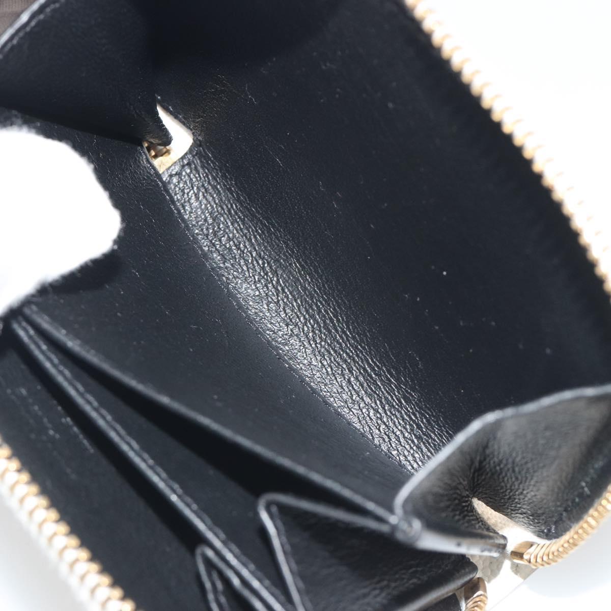 SAINT LAURENT Coin Purse Leather Multicolor Silver Auth 193388V