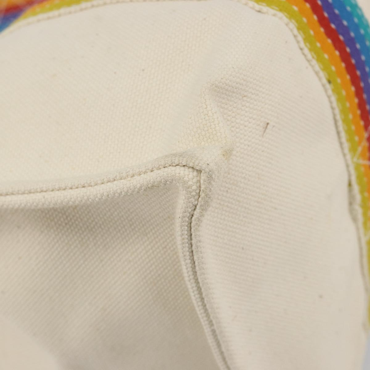 HERMES Bora Bora PM Rainbow Bag Canvas Sokoa Limited Edition Color Auth 193389A