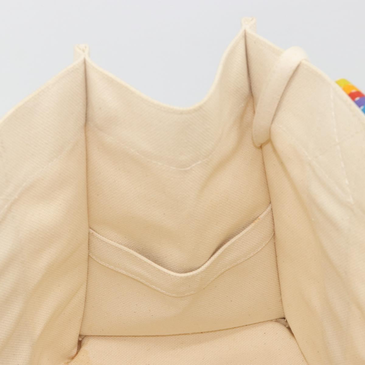 HERMES Bora Bora PM Rainbow Bag Canvas Sokoa Limited Edition Color Auth 193389A