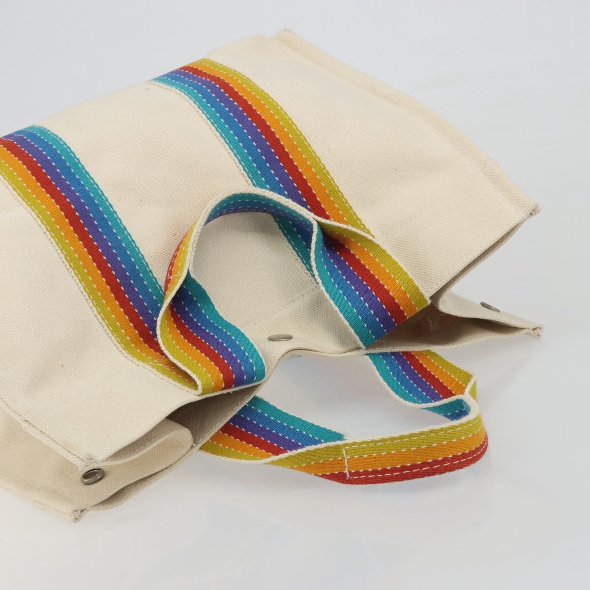 HERMES Bora Bora PM Rainbow Bag Canvas Sokoa Limited Edition Color Auth 193389A
