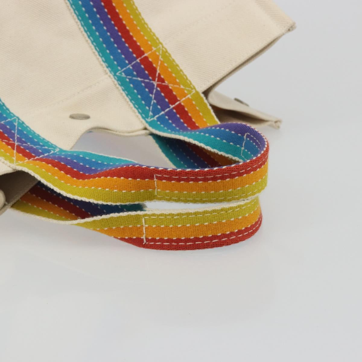 HERMES Bora Bora PM Rainbow Bag Canvas Sokoa Limited Edition Color Auth 193389A