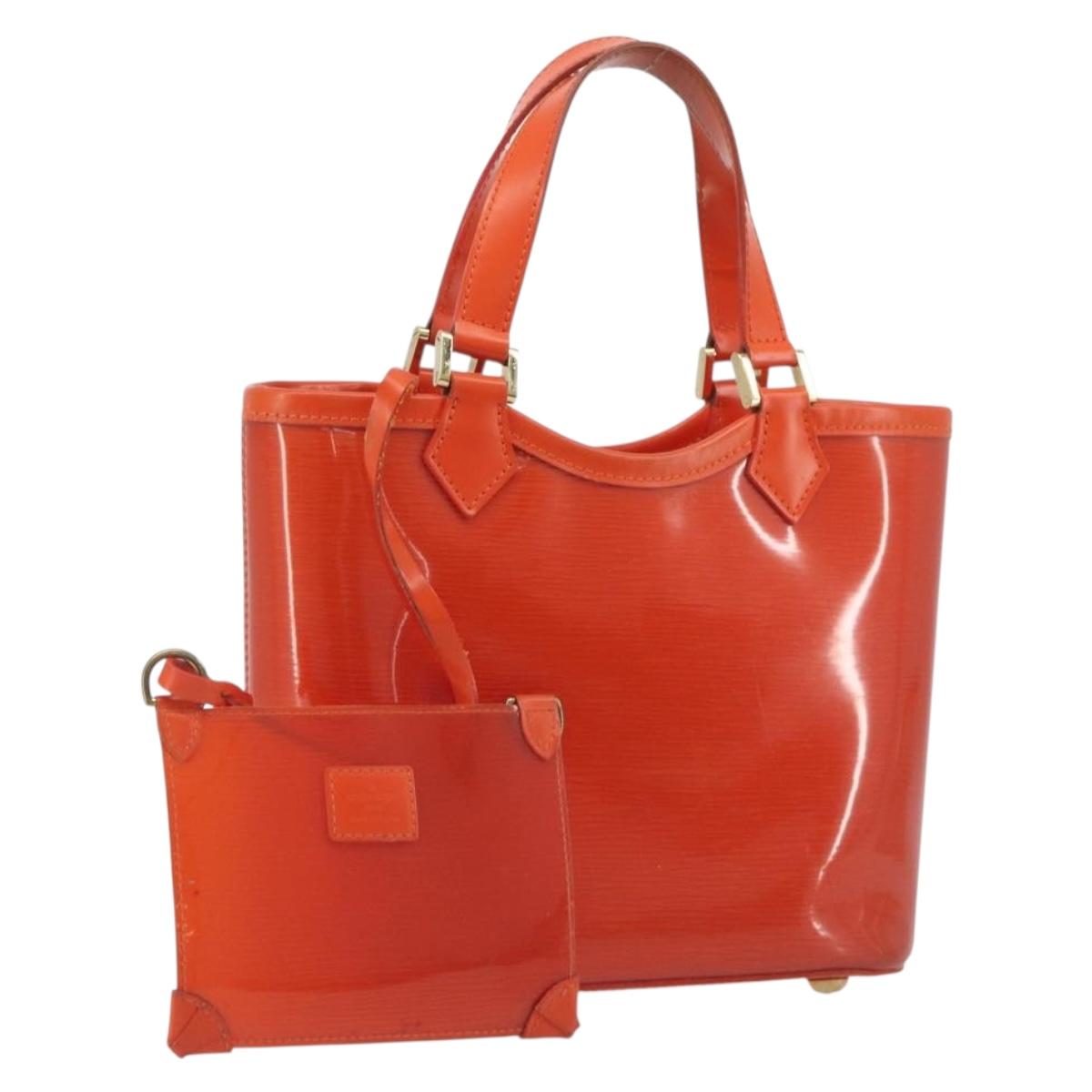 LOUIS VUITTON Epi Plage Mini Lagoon Bay Hand Bag Orange M92262 LV Auth 193390A